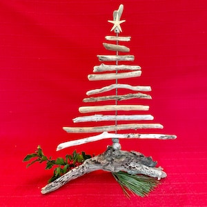 Driftwood Tree 16.5” - Driftwood Christmas Tree -Tabletop Tree -  Beach Decor
