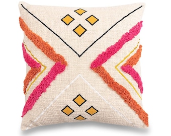 Carnival tufted pillow cover