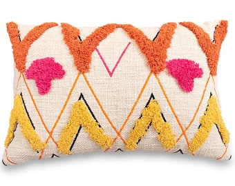 Carnival tufted pillow cover