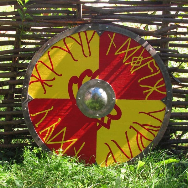 Viking Battle Shield, Traditional Norse Battle Shield, medieval shield, viking armor, wood shield