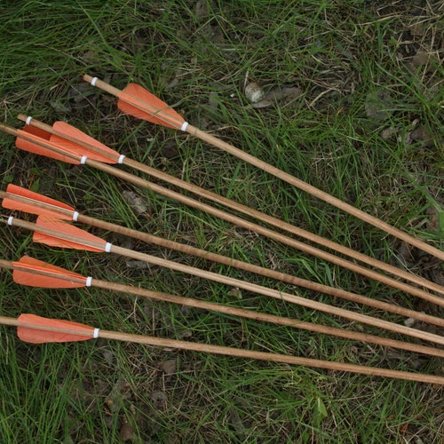 Traditional Wooden Archery Arrows Hunting Archery Arrows - Etsy