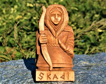 Skadi Goddess, Skadi Norse Goddess, skadi statue, norse goddess, norse pagan, pagan altar, viking statue, norse altar