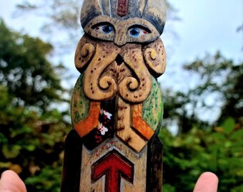 Tyr statue, Tyr Norse God Painted statue, norse gods, viking statue, pagan altar, norse pagan, asatru