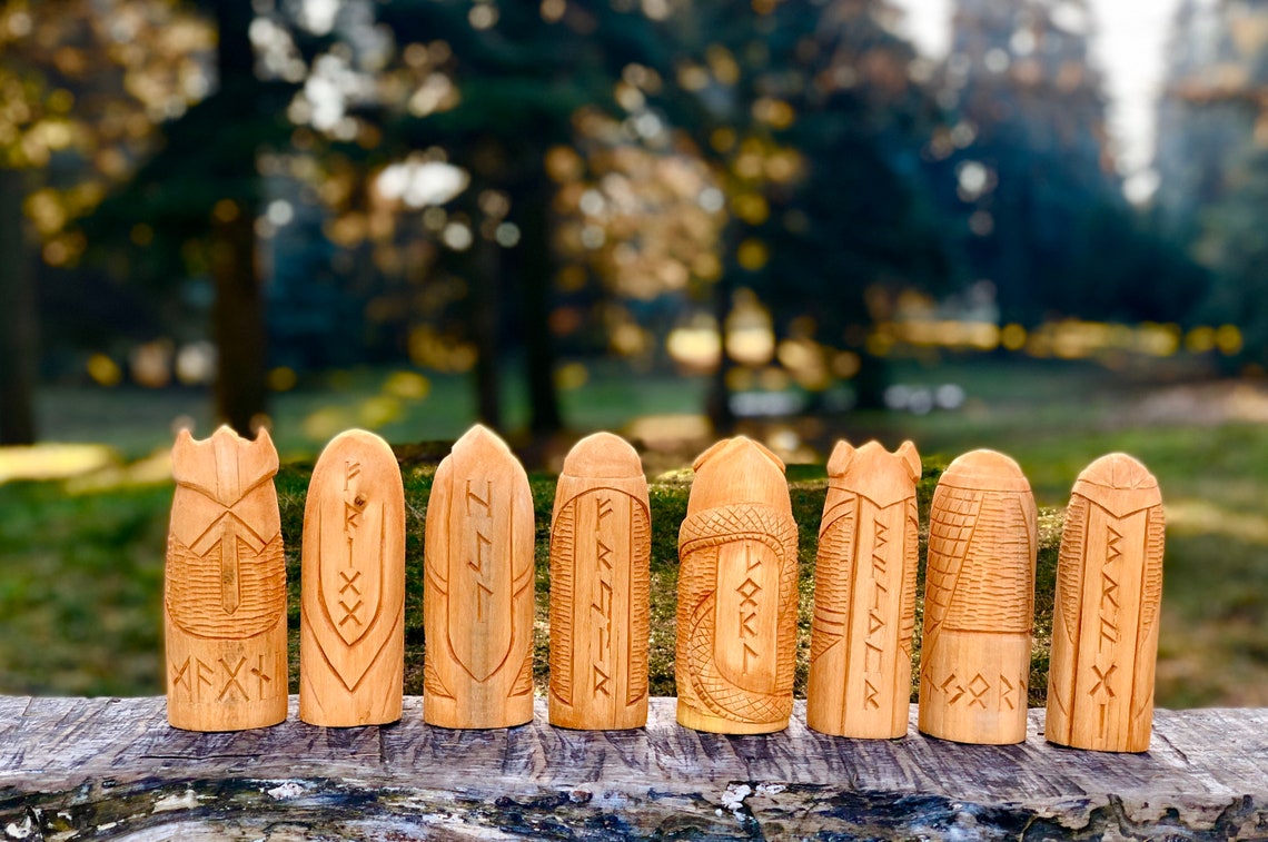 17 Viking gods statues set Frigg Aegir Baldur Njor Etsy