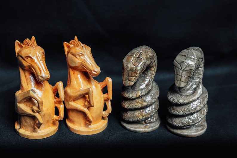 Viking battle chess set, Unique Offer on Etsy, chess set, Viking statue, Viking gods, Norse pagan, pagan altar image 9