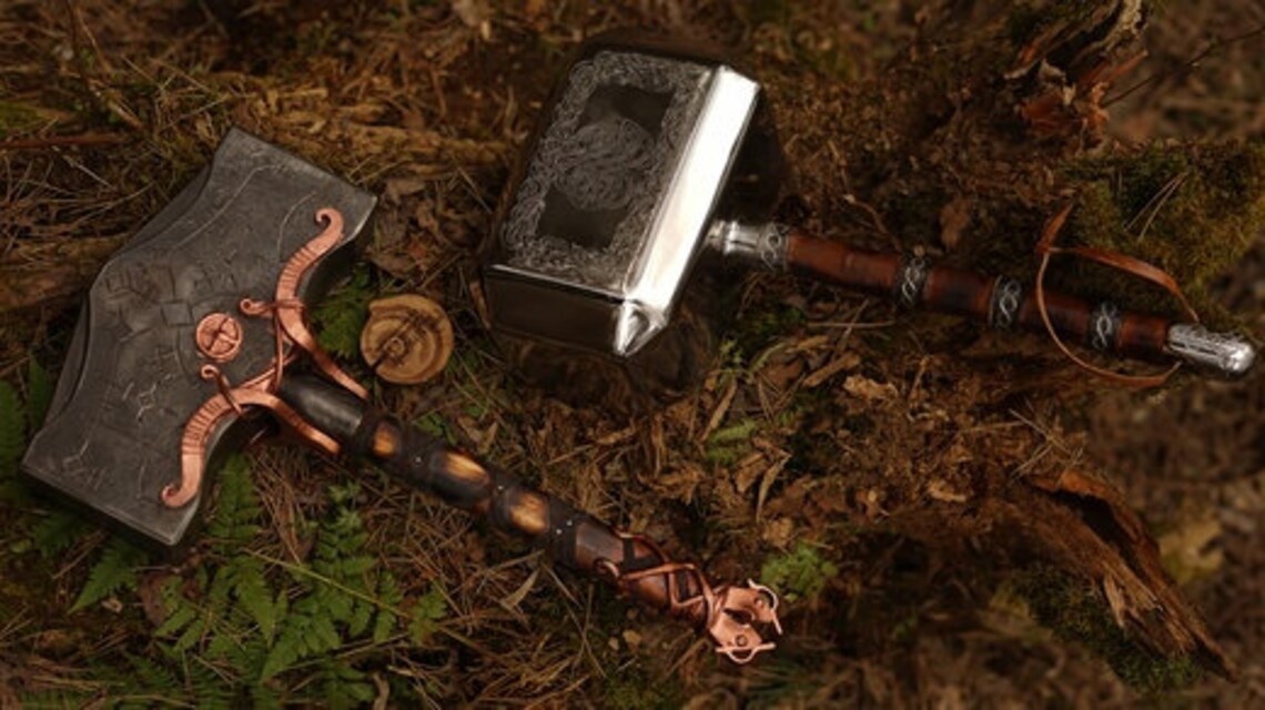 THOR Hammer Kratos Hammer God of War Real Hammer Metal Etsy