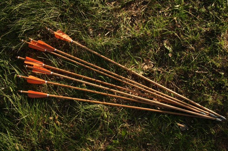 Traditional Wooden Archery Arrows Hunting Archery Arrows - Etsy Canada