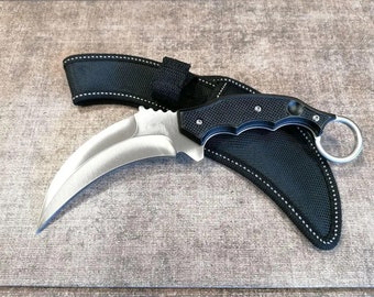 Karambit Hunting knife, forged knife, tactical knife, forged steel knife