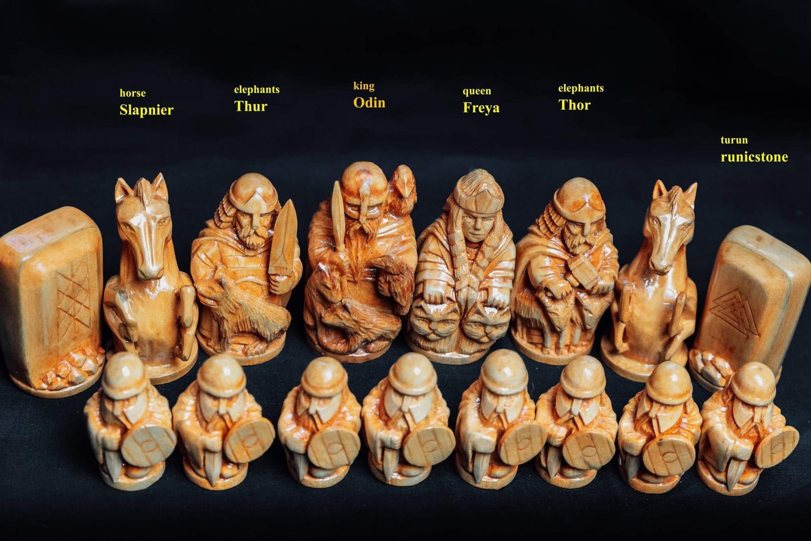 Viking Battle Chess Set Unique Offer on Etsy Chess Set Etsy