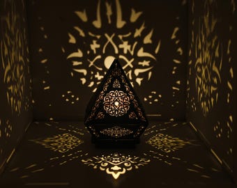 Islamic Night lamp, Muslim lamp, Ramadan lantern, Islamic lamp, Islamic art, Ramadan decor, night lamp