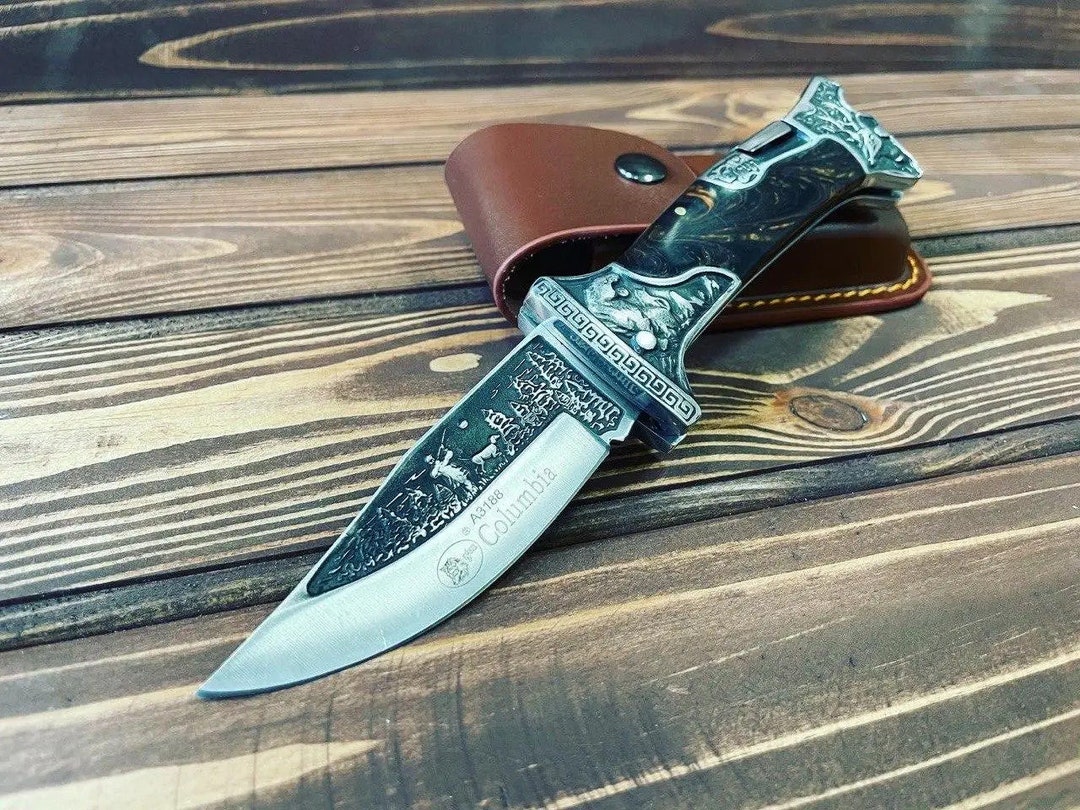 Viking Penknife Hunting Knife Knife Gift for Men Etsy