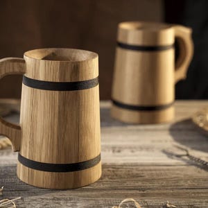 Personalized Wooden Beer Mug , Custom Gift for Beer Lovers, wooden beer mug, medieval mug, personilized mug, custom viking mug