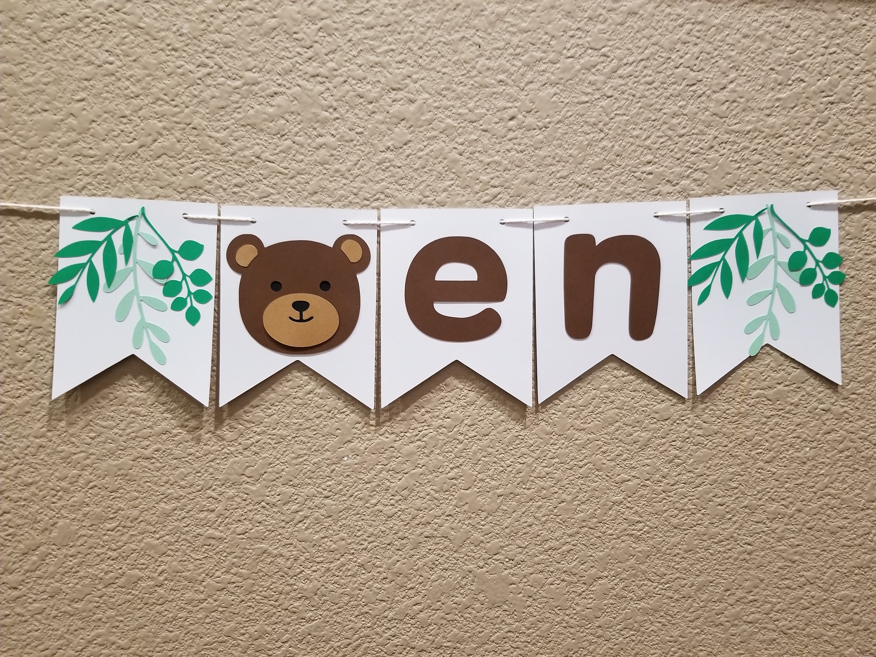 Bear High Chair Banner, Teddy Bear 1st Birthday, One Highchair Banner ...