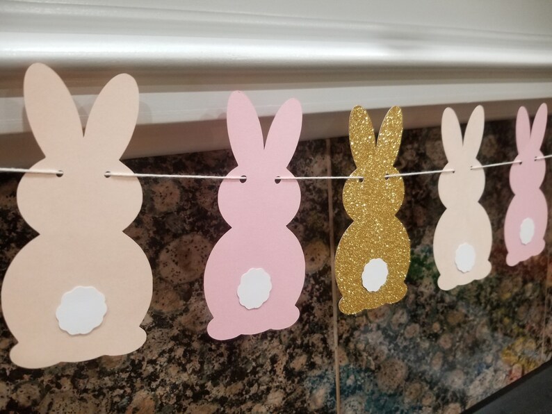 Bunny Garland Bunny Banner Baby Shower Garland Easter Etsy