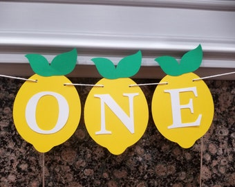Lemon High Chair Banner, Lemonade Theme, Lemon Birthday Decor, , Baby Shower, Photo Prop, Birthday,Party Decoration