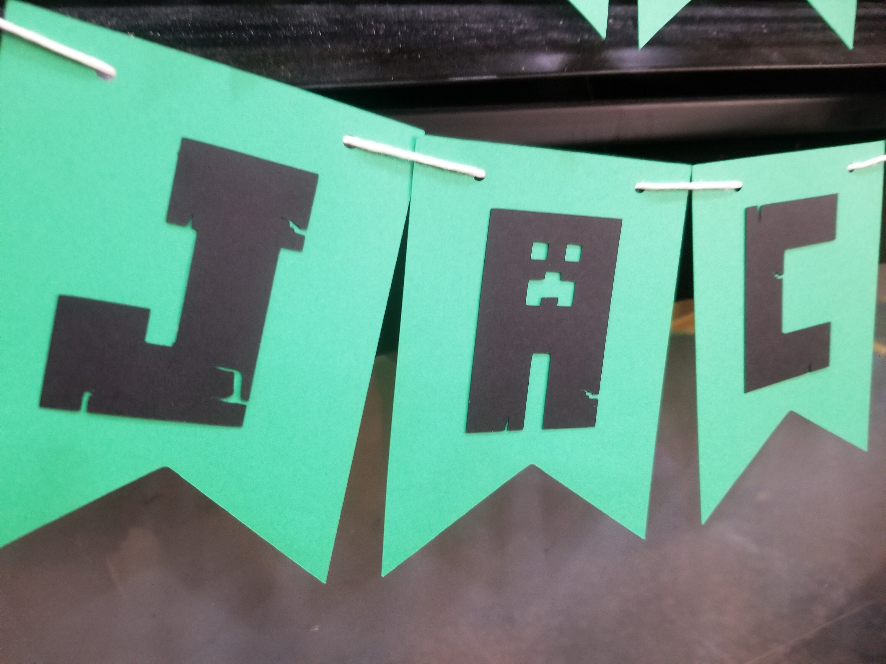 Minecraft Birthday Banner happy Birthday Banner Video Game - Etsy