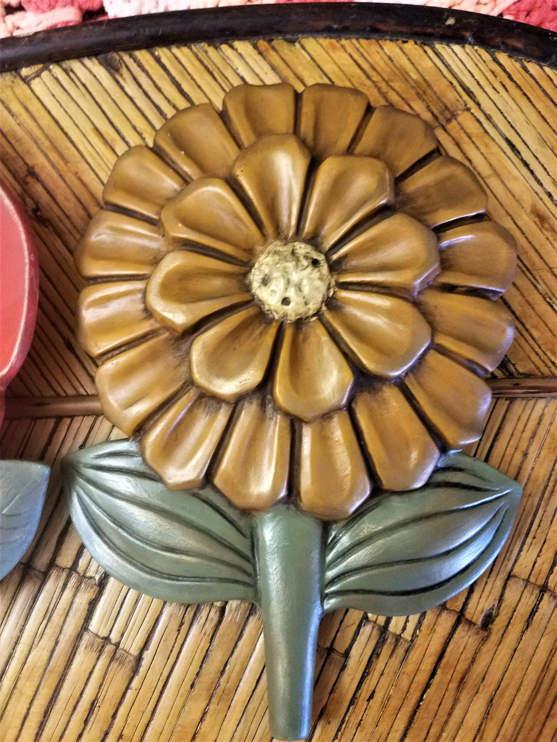 Vintage Ceramic Flowers Wall Plaques/Wall Hangings Etsy