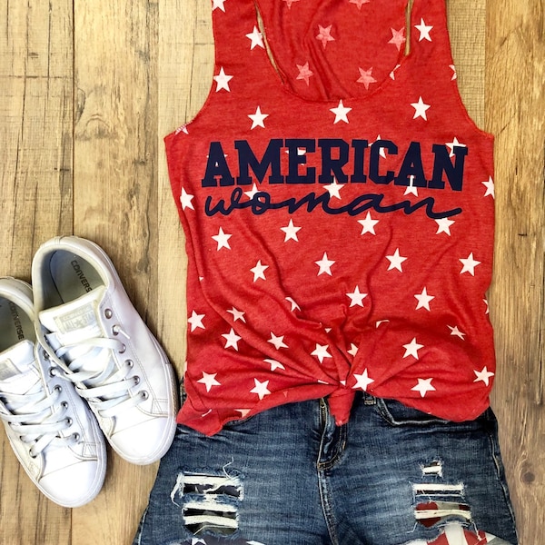 America - Fourth of July Vintage Tank