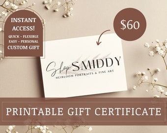Shop Smiddy Gift Certificate *only valid in MY shop, NOT an Etsy sitewide gift card*