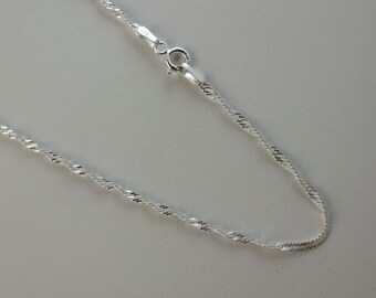 9 Inch West Coast Jewelry Sterling Silver 9 Inch Fancy Polished Anklet
