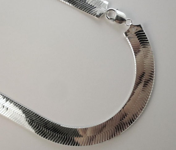 The Herringbone Chain In Sterling Silver - Eliza Wills Jewellery