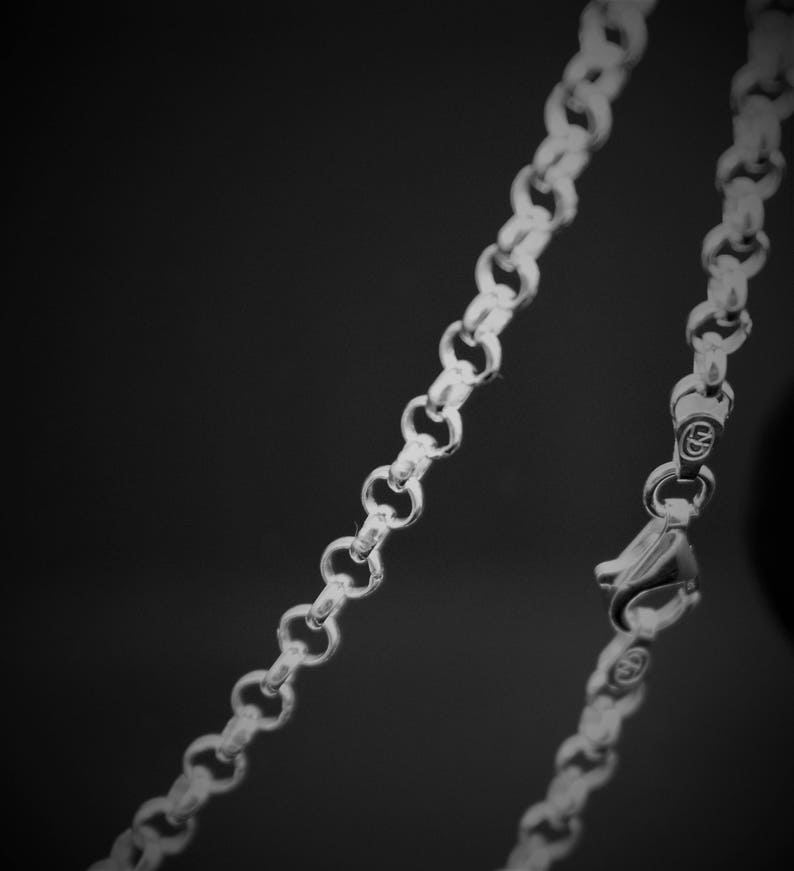 4mm Rolo Chain 4mm Rolo Chain. Pure .925 Sterling Silver. 16,18,20,22,24,30 Inches - Etsy