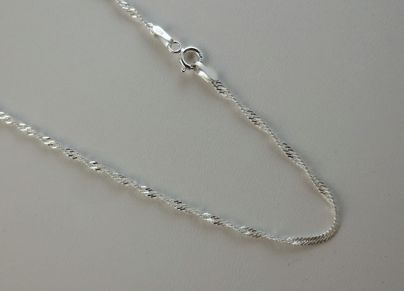 11 inch silver anklet discount