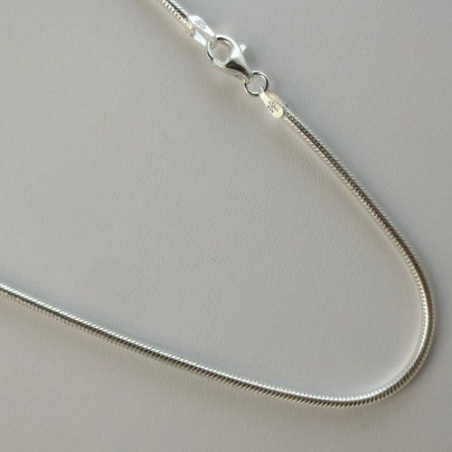 2mm Sterling Silver Snake Chain 