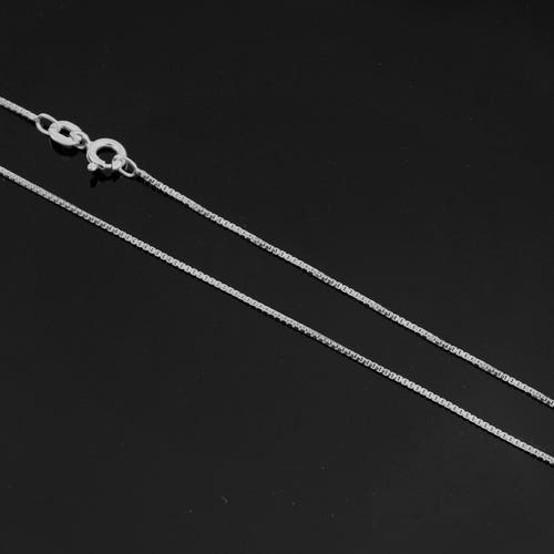 Sterling Silver Box Chain 15 16 18 20 24 30 Inch for Etsy