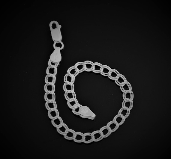 Charm 5mm Double Link 925 Sterling 6,7, inch  available
