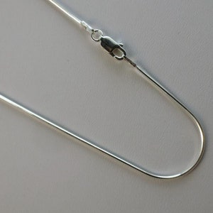 Anklet, Bracelet, Necklace 7,8,9,10,11,14,16,18,20,22,24,30 inch 1.2mm 8 sided D/C Snake Chain Sterling Silver