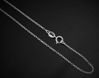 14,16,18,20,24 inch Sterling Silver 1mm Thin Rolo Chain, Cable Chain  .925