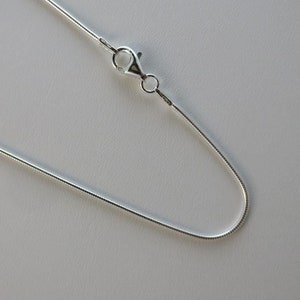 1.2mm Sterling Silver Snake Chain. necklace. 14,16,18,20,22,24,30 inch