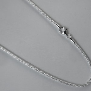 2.6mm Thin Spiga, Wheat Chain. 925 Sterling Silver. 16,18,20,22,24,30 inches available