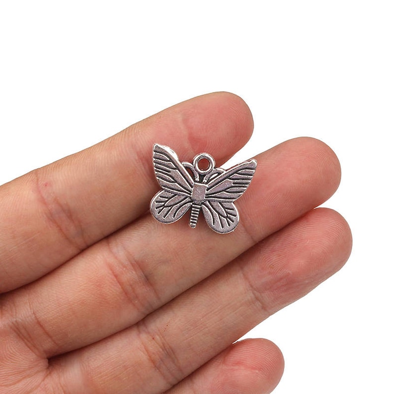 10pcs Butterfly Charms Pendant Jewelry Findings Handmade Accessories 50*24*11mm