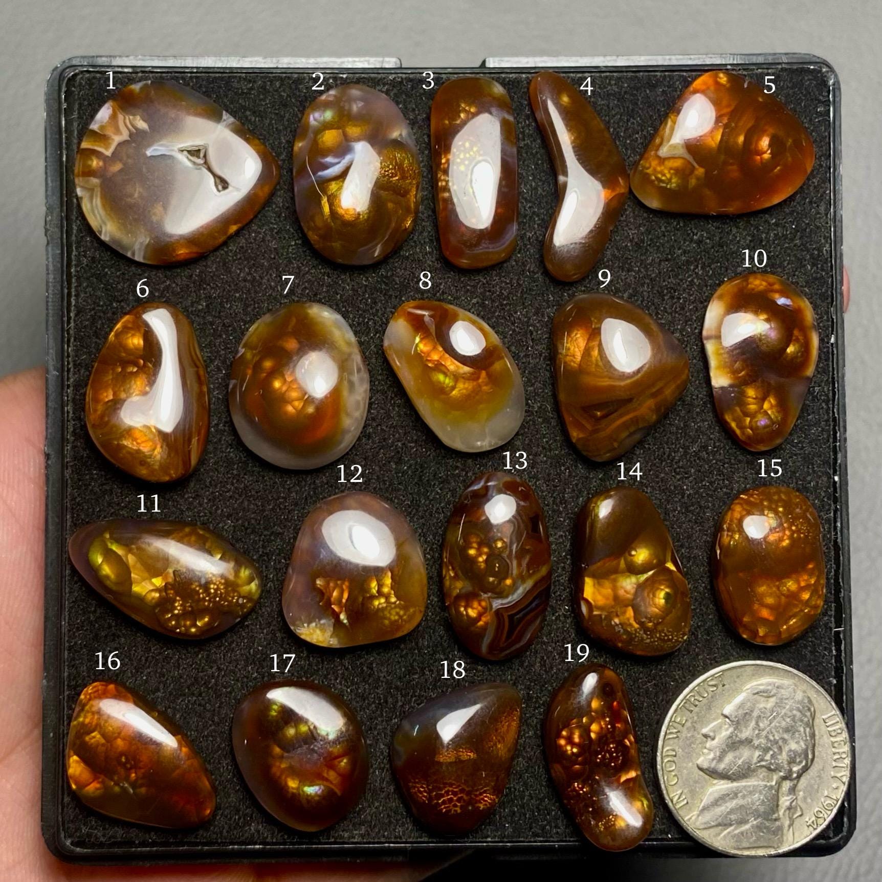 Mexican Fire Agate A One Quality 100% Natural Mexican Fire Agate