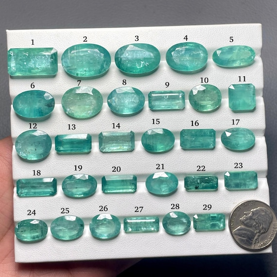 Paraiba Kyanite Faceted Cut Natural Gemstone For Jewelry Making SF-2988