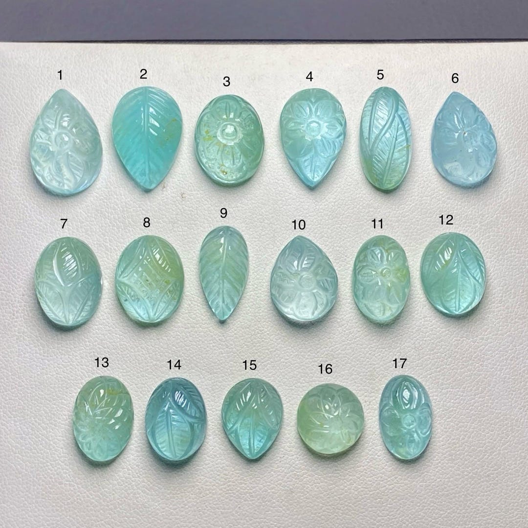 Blue Topaz Carving A One Quality 100% Natural Blue Topaz Cabochon Loose ...