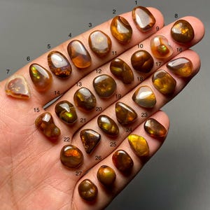 Mexican Fire Agate A One Quality 100% Natural Mexican Fire Agate Loose Gemstone For Making Jewelry Code SF-1352