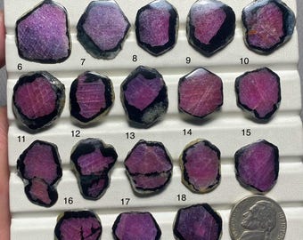Ruby Trapiche Slice A One Quality 100% Natural Ruby Trapiche Cabochon Loose Gemstone For Making Jewelry SF-711