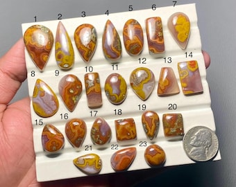 Seam Agate A One Quality 100% Natural Gemstone Cabochon Loose Gemstone For Making Jewelry Code Sf-27