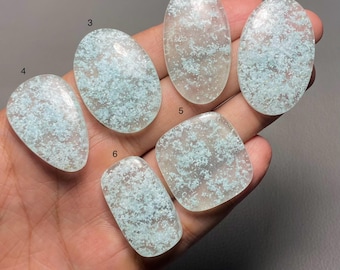 Cloudy Hemimorphite A One Quality Hemimorphite Cabochon Loose Gemstone For Making Jewelry Code SF-1199