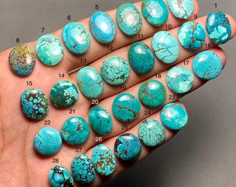Tibetaans turkoois Een kwaliteit 100% natuurlijke Tibetaans turkoois cabochon losse edelsteen voor het maken van sieraden SF-409