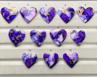 Purpurowa róża dalia turkus Mohave, wysokiej jakości, kaboszon z fioletowej róży dalia turkus Mohave do wyrobu biżuterii, kod SF-1392