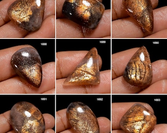 Sunstone A One Quality 100% Natural Sunstone Cabochon Loose Gemstone For Making Jewelry