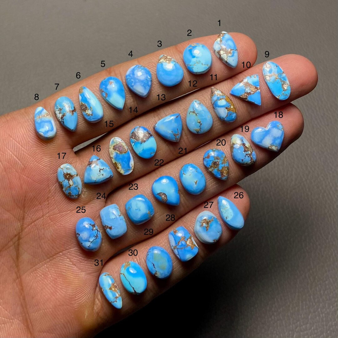 Golden Turquoise Rare Golden Hill Turquoise A One Quality 100% Natural Golden Hill ...