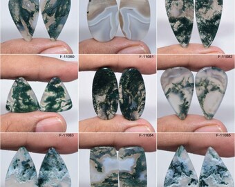 Moss Agate pair