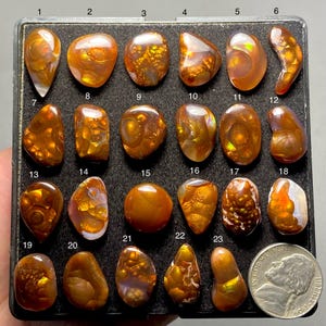 Mexican Fire Agate A One Quality 100% Natural Mexican Fire Agate Loose Gemstone For Making Jewelry Code SF-1094