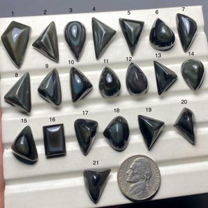 Rainbow ObsidianFancy  A One Quality 100% Natural Rainbow Obsidian Cabochon Loose Gemstone For Making Jewelry Code SF-1290