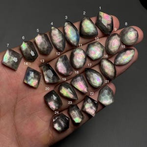 Rainbow Mother Of Pearl & Crystal Doublet A One Quality Cut Loose Gemstone For Making Jewelry SF-485